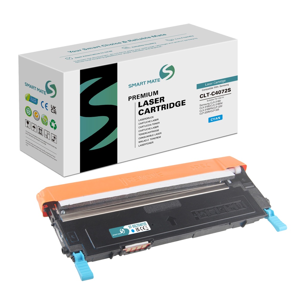 SMART MATE Remanufactured Samsung ST994A (CLT-C4072S) Toner Cyan