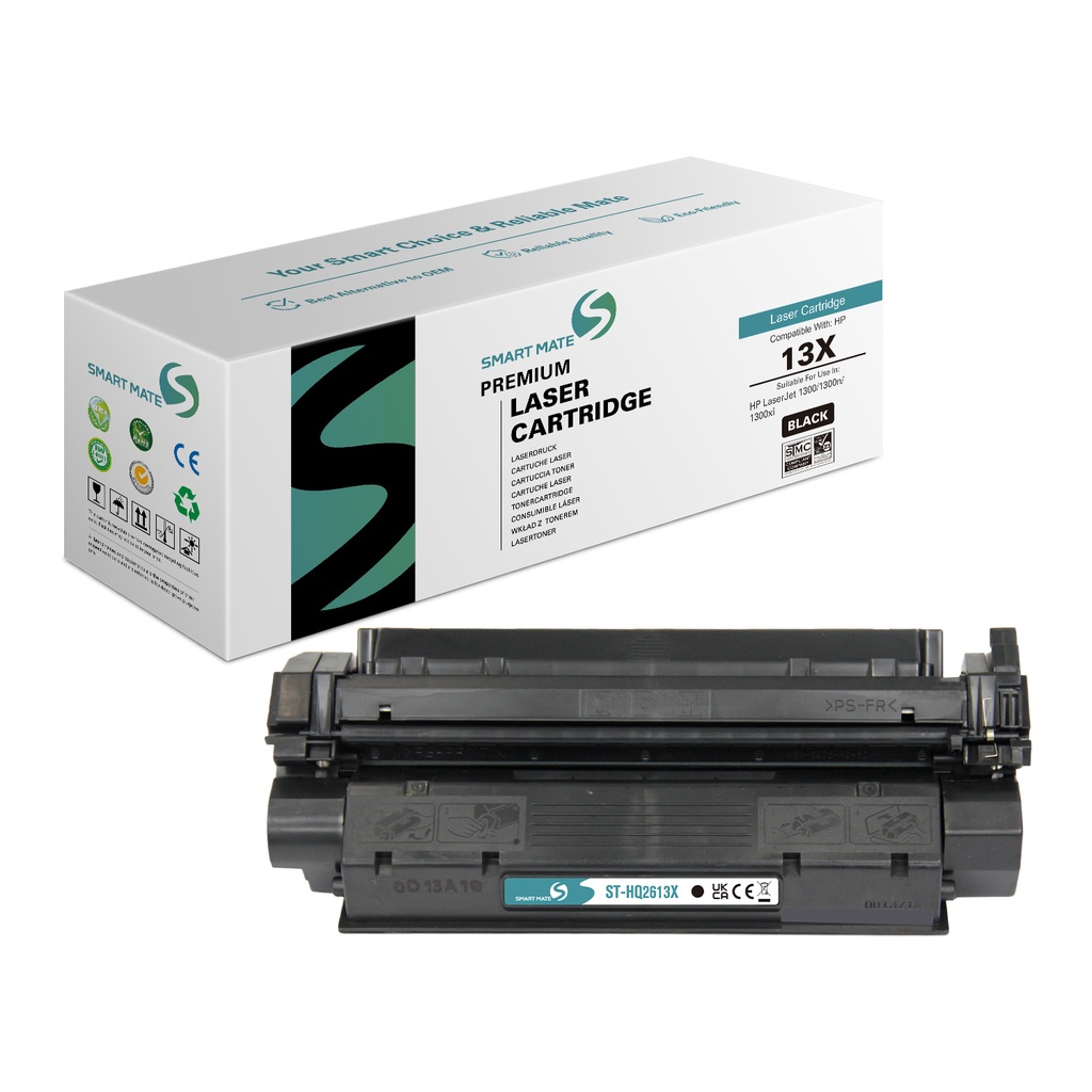 SMART MATE Remanufactured HP Q2613X (13X) Toner Mono