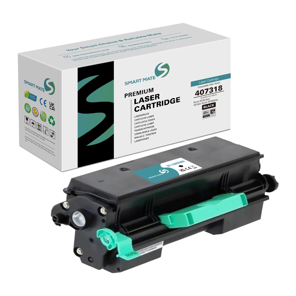 SMART MATE Remanufactured Ricoh 407318 Toner Mono
