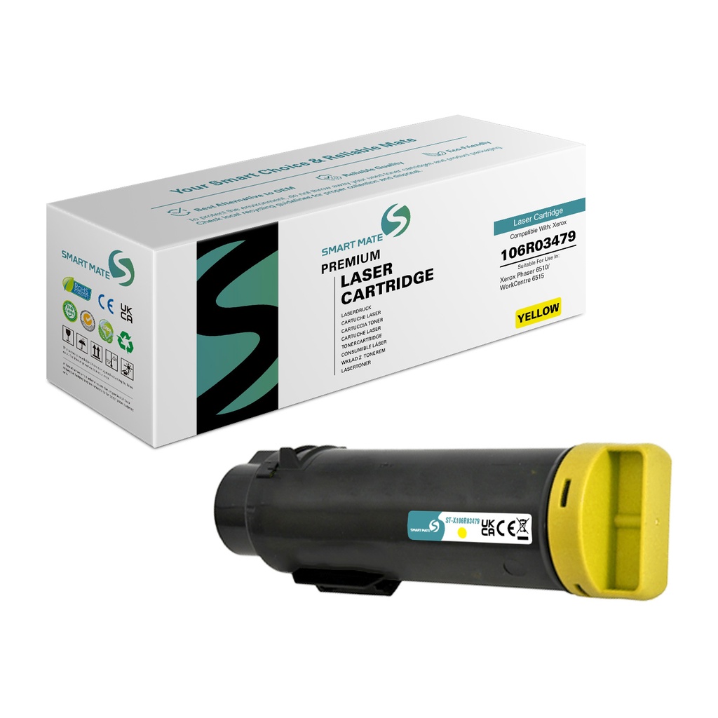 SMART MATE Remanufactured Xerox 106R03479 Toner Yellow